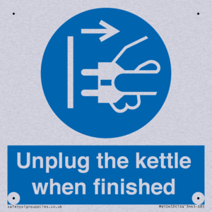 Unplug the kettle when finished